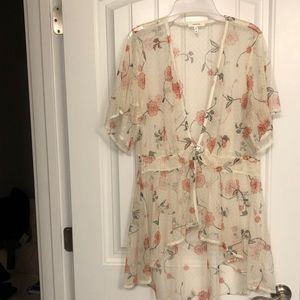 Like New Maurices High-Low Hem Floral Duster. Size XL.